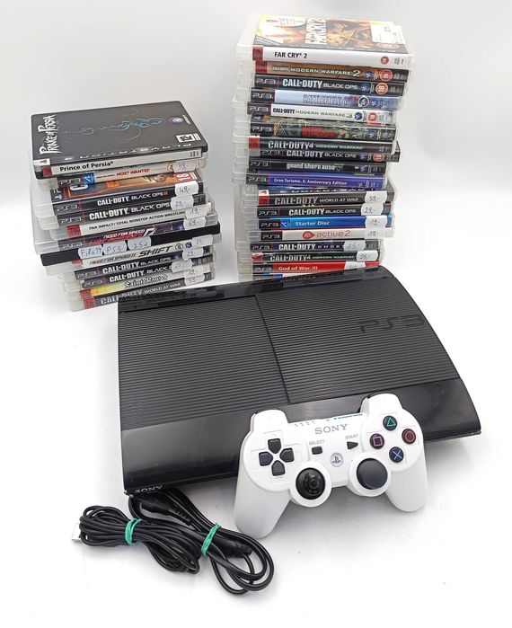 Konsola Sony PlayStation 3 Super Slim PS3 500GB CECH-4003A + oryginalny pad