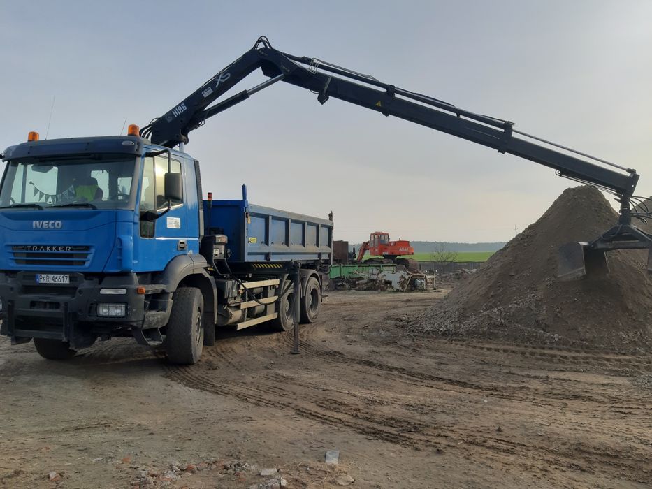 Wywóz gruzu HDS,Kontener,Krotoszyn,koparka,rozbiórka,kruszywo betonowe