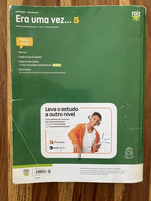 Manual Era uma vez... 5 - História e Geografia de Portugal - 5.º Ano