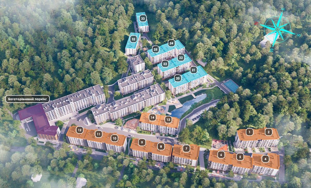 Продаж 2 кім кв Брюховичі | Грінвуд 2 | Від інвестора - View 4