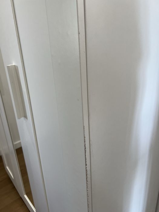 Armario Brimnes Ikea Roupeiro 3 Portas com Espelho 117x50x190cm
