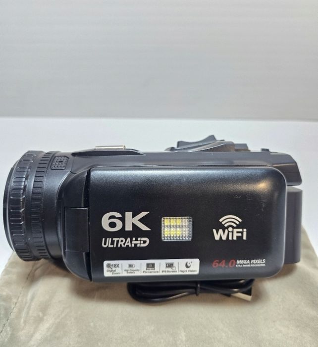 Kamera wideo Delmodes DV95- 6K-64MP 18X Zoom Vlogging Camera 4500 Ah 64G