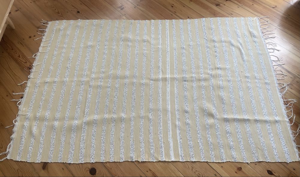 Tapete rústico de algodão 130 cm x1,95cm