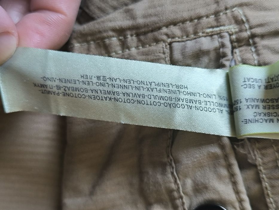 Massimo Dutti kurtka męska M beżowa military przejściowa wiosna jesień