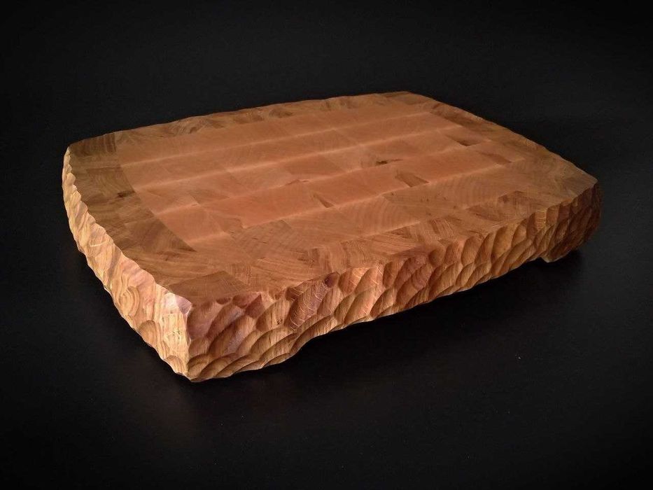 Торцевая разделочная доска Дуб + Клён