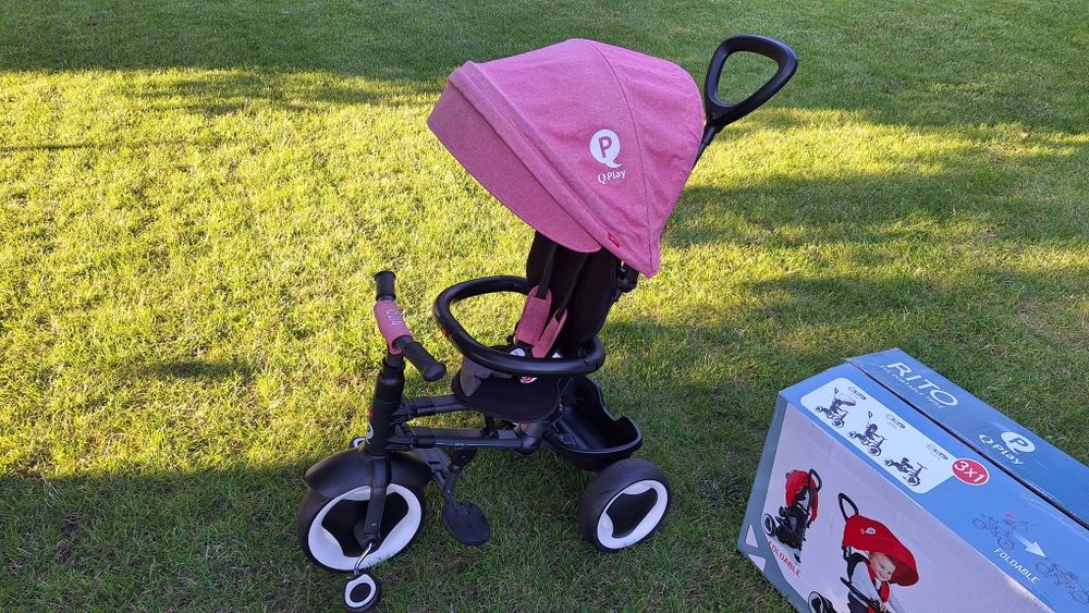 Rowerek trójkołowy RITO QPLAY - różowy