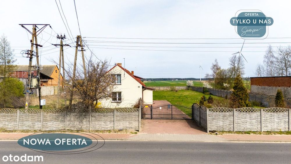 Polichno - dom z działką 3245 m²- spokojna okolica