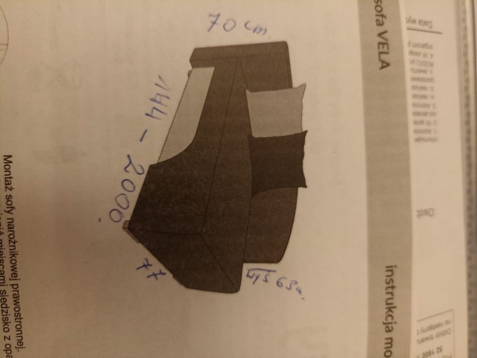 2 letnia sofa pojedyncza