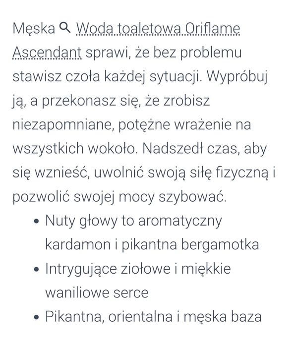 Woda toaletowa Ascendant