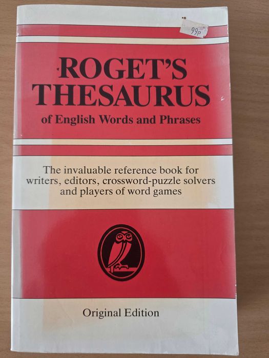 Livro "Roget's Thesaurus of Engish Words and Phrases"