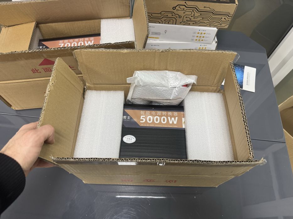 Інвертор 5000W 12V → 220V, чиста синосоїдна дому та рез.живл.