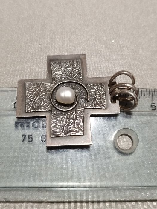 Medalha cruz em prata 925