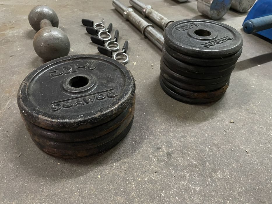 Conjunto musculação halteres