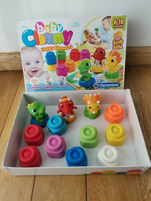 Jogo Stacking Tower, Lego Chicco 2 em 1 e Happy dinosaurs