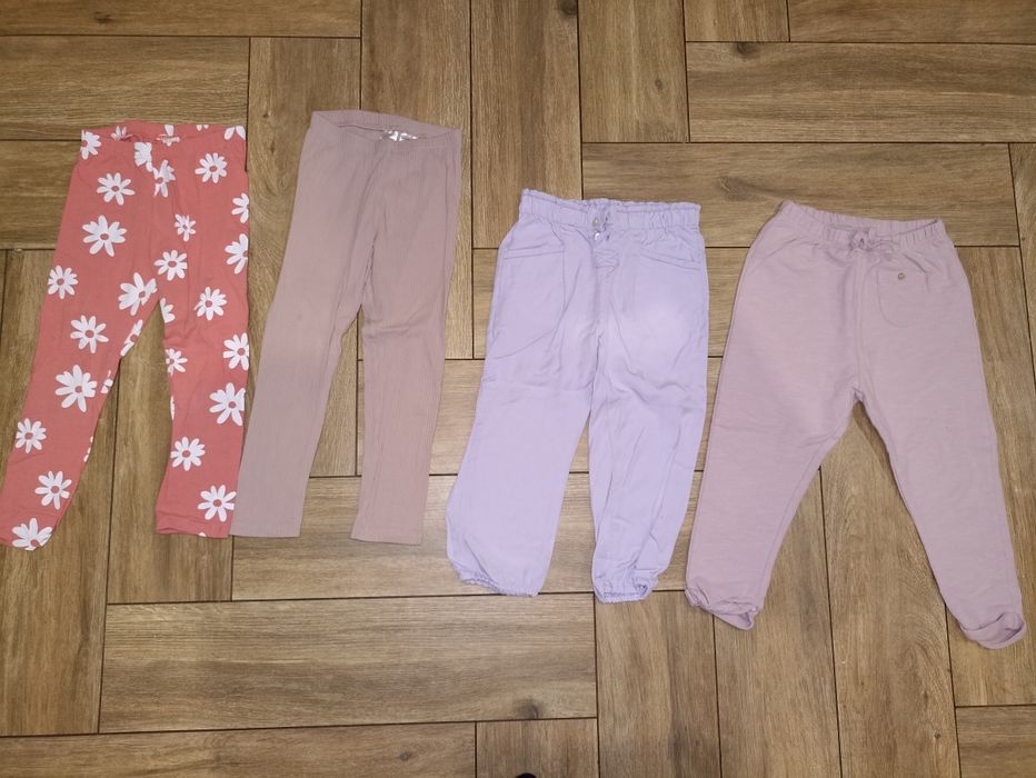 Zestaw spodni i legginsów 104 h&m zara