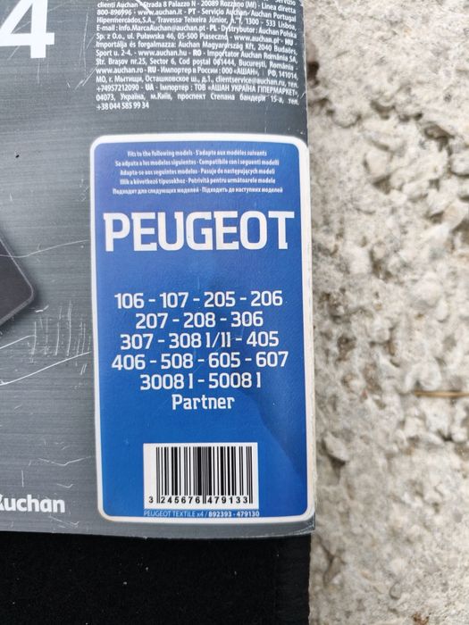 Tapete para carro peugeot