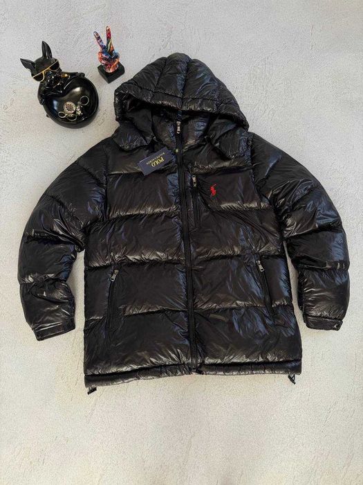 Куртка Polo Ralph Lauren — чоловіча осінньо-зимова куртка з наповнювачем холофайбер, активними QR-кодами та бірками