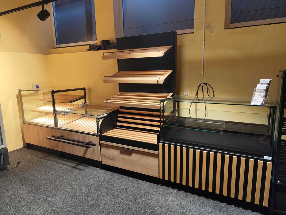 Regały piekarnicze, cukiernicze, witryny neutralne, Nowe, Dostępne!