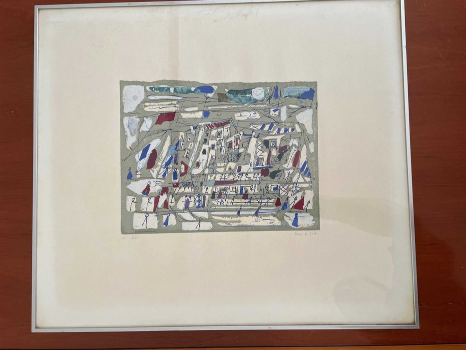 Vieira da Silva - Serigrafia numerada e assinada pela artista