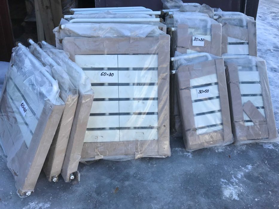 Новые Батареи радиаторы отопления с новостроя разные размеры