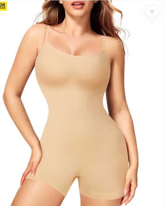 Bezszwowe Body Modelujące KUMAYES – Beżowe Rozmiar L