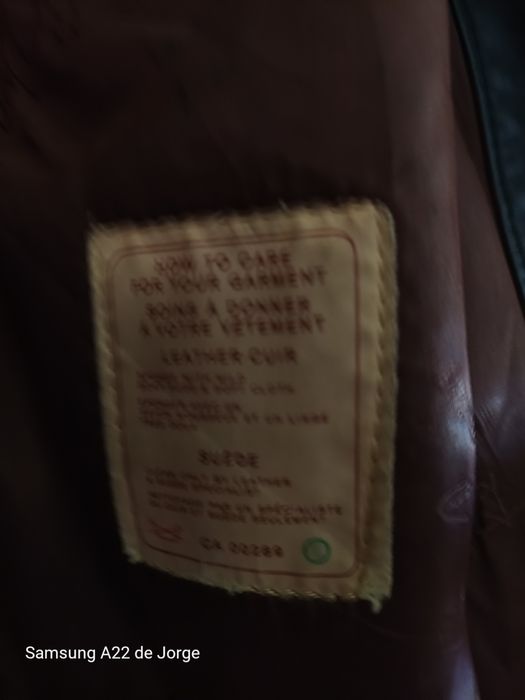 Casaco em couro vintage