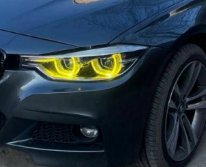 Передні фари BMW 3 Серії F30/F31 LED Жовті / Фары оптика ЛЕД Желтые