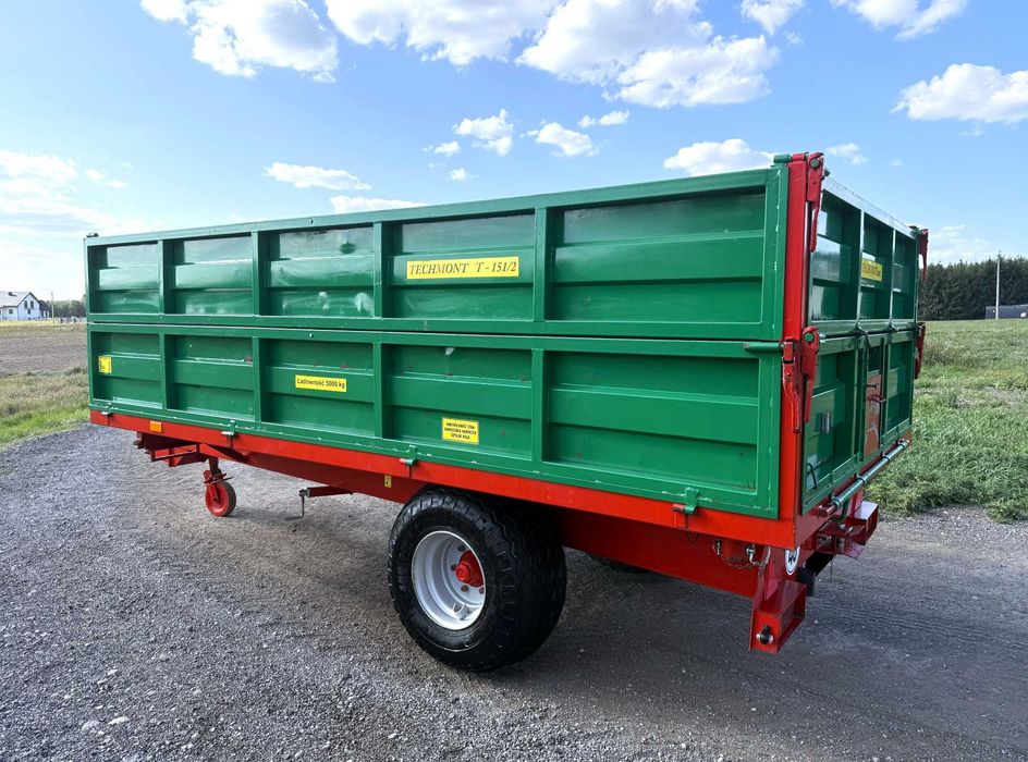 Przyczepa jednoosiowa TECHMONT T-151/2 5000 kg 2012 rok Stan BARDZO DOBRY