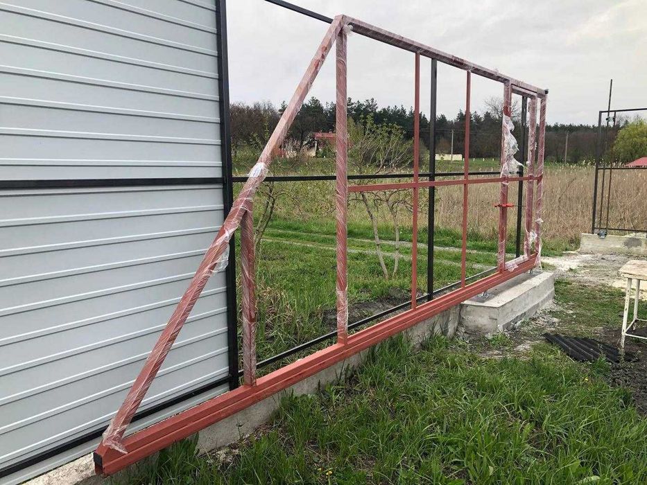 Каркас откатных ворот, свари сам, откатные ворота, відкатні ворот, ксс