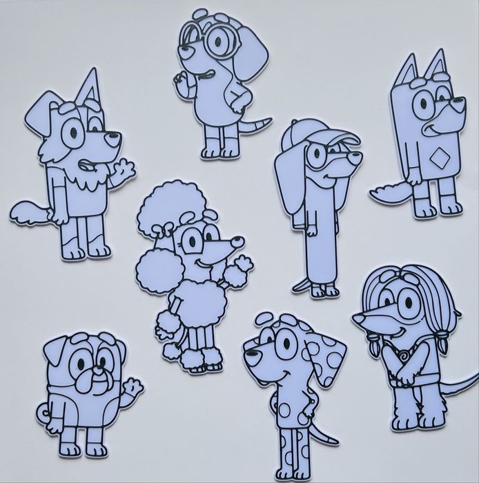 Kit de Colorir Infantil Personalizado - Bluey (Kit Festa)