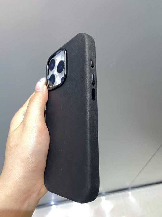 Премиум чехол кожаный чохол iphone 16 pro max Magsafe