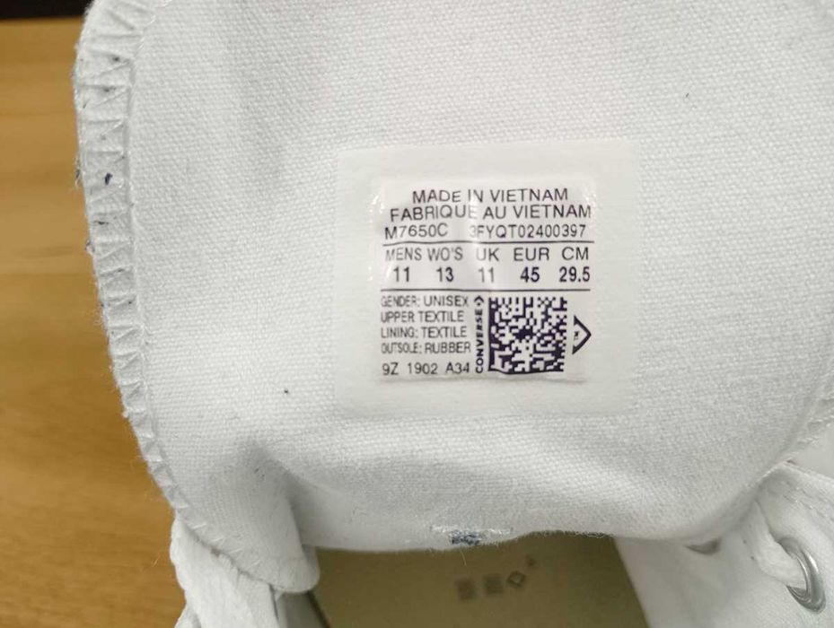 Converse, Chuck Taylor All Star HI, białe , trampki, rozmiar 45