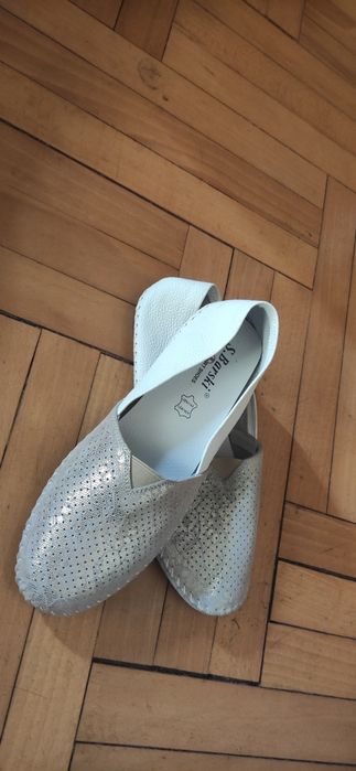 Letnie mokasyny skórzane