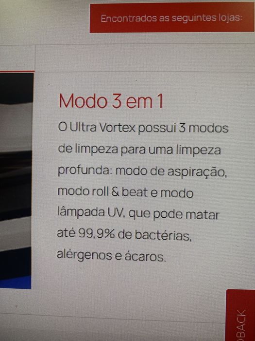 Aspirador mini hoover mbc500uv