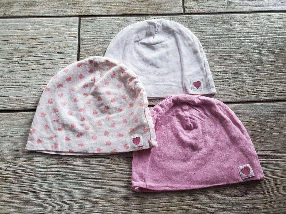 Czapeczki wiosenne 74-80 dziewczynka