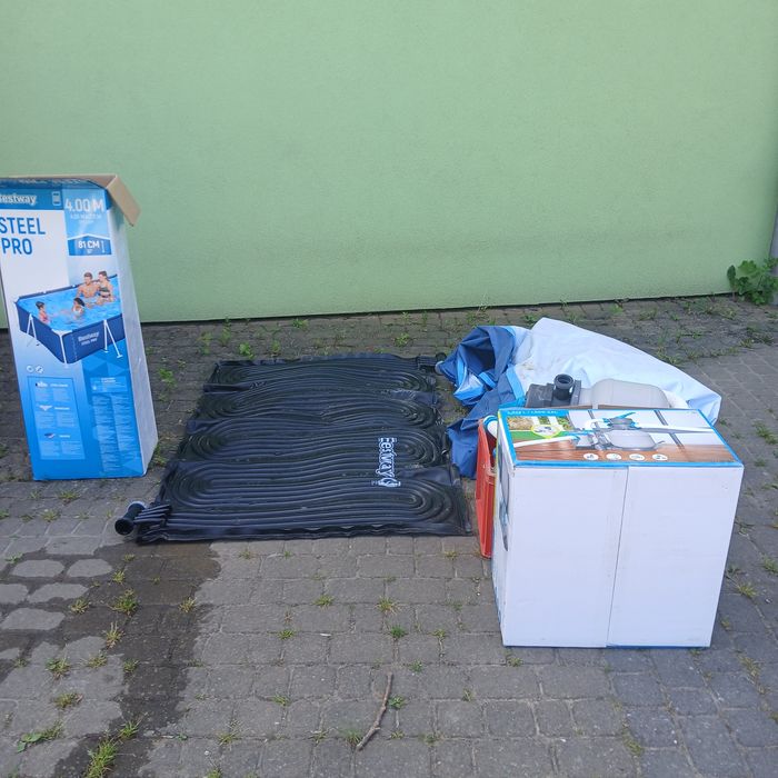 Basen ogrodowy Mata solarna Filtr