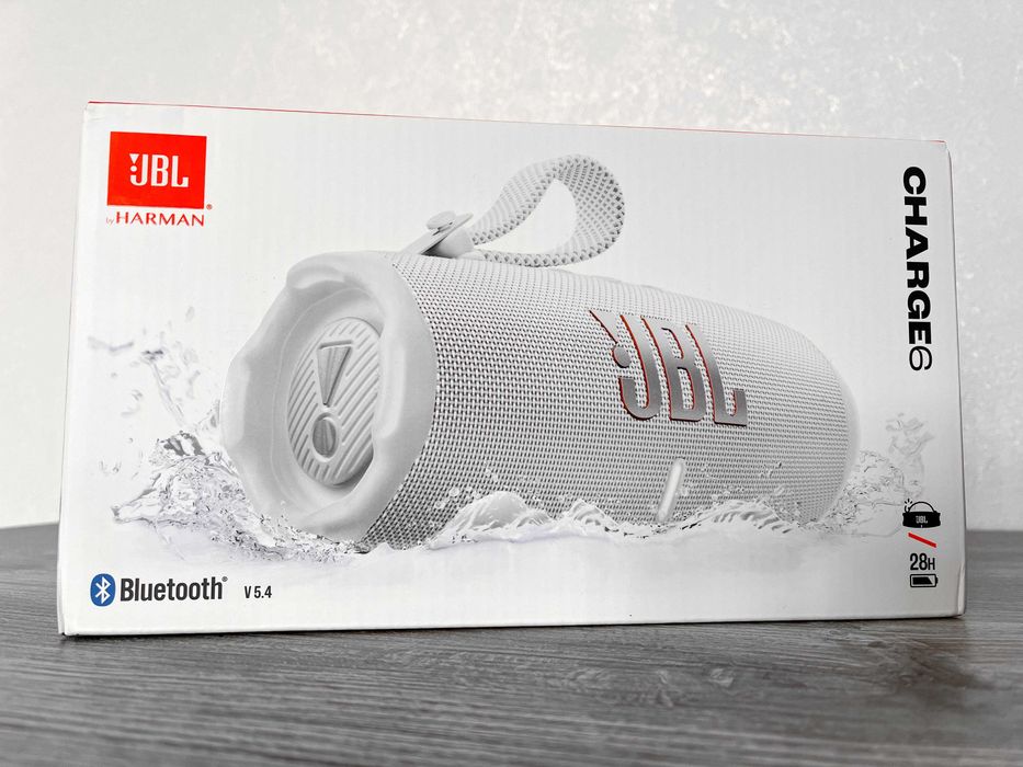 JBL Charge 6 White Портативна акустика Нова запакована колонка