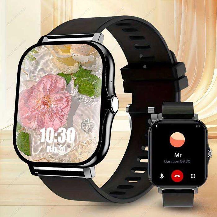 Smartwatch Inteligente unissexo, compatível c/ Android e iPhone. Novo.