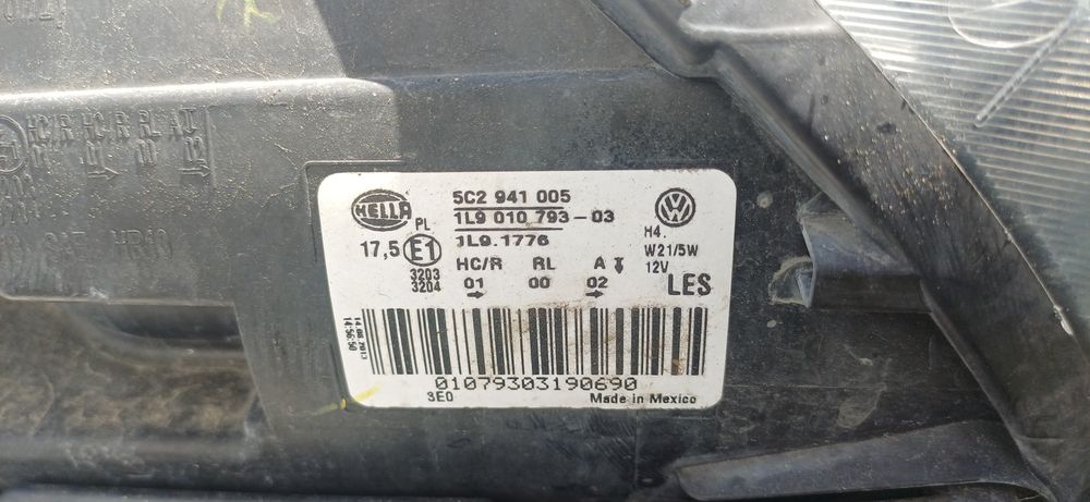 przód zderzak pas lampa błotnik wolkswagen new beetle 5C cabrio