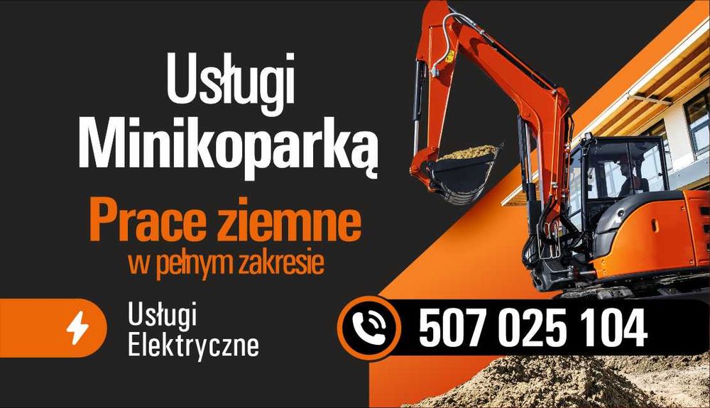 Usługi minikoparką