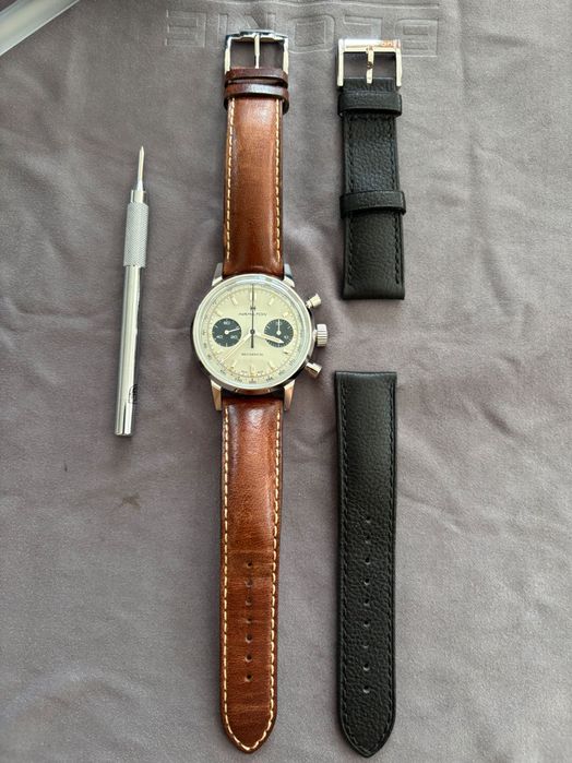 Hamilton zegarek intra-matic chronograph H Panda