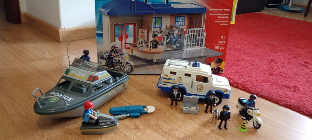 Playmobil barco e carro