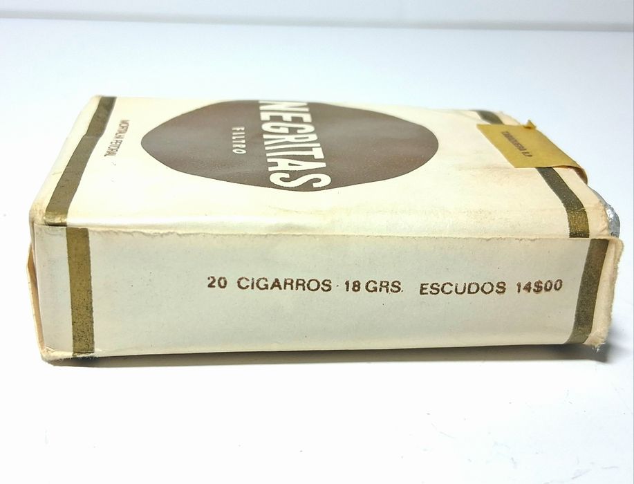 Maço antigo tabaco Negritas