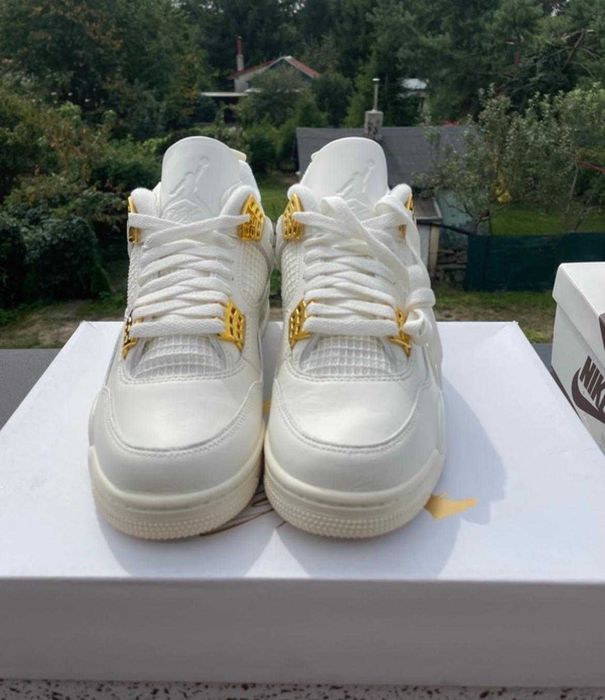 Biale jordan 4 retro air jordany sneakersy white popular new 36-41