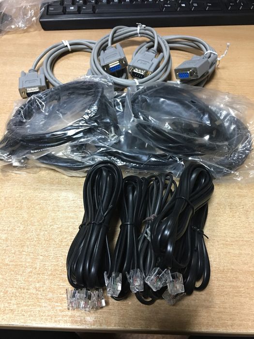 Кабели USB-А-В, сетевые, телефонные. Все по 125 грн.