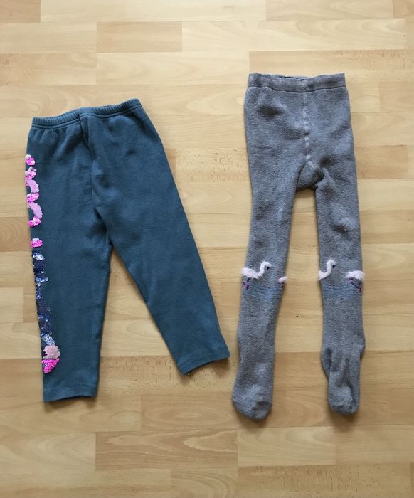 Набір весняно- осінні лосіни + махрові колготи на ріст 98-104