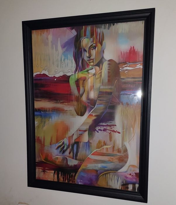 Quadros tela tecido moldura 57x77 cm