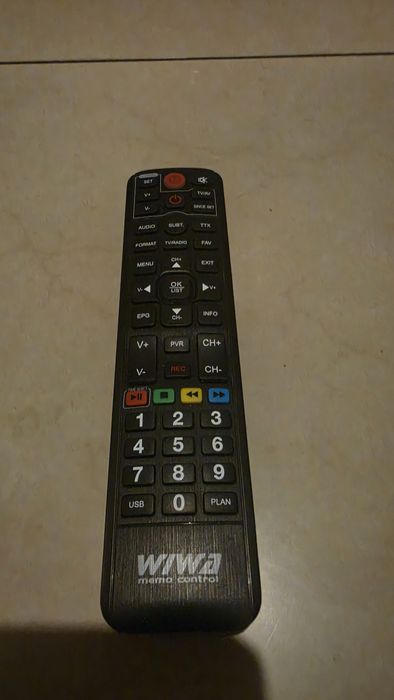Pilot Wiwa do dekodera dvbt-2 tv telewizji telewizora tunera