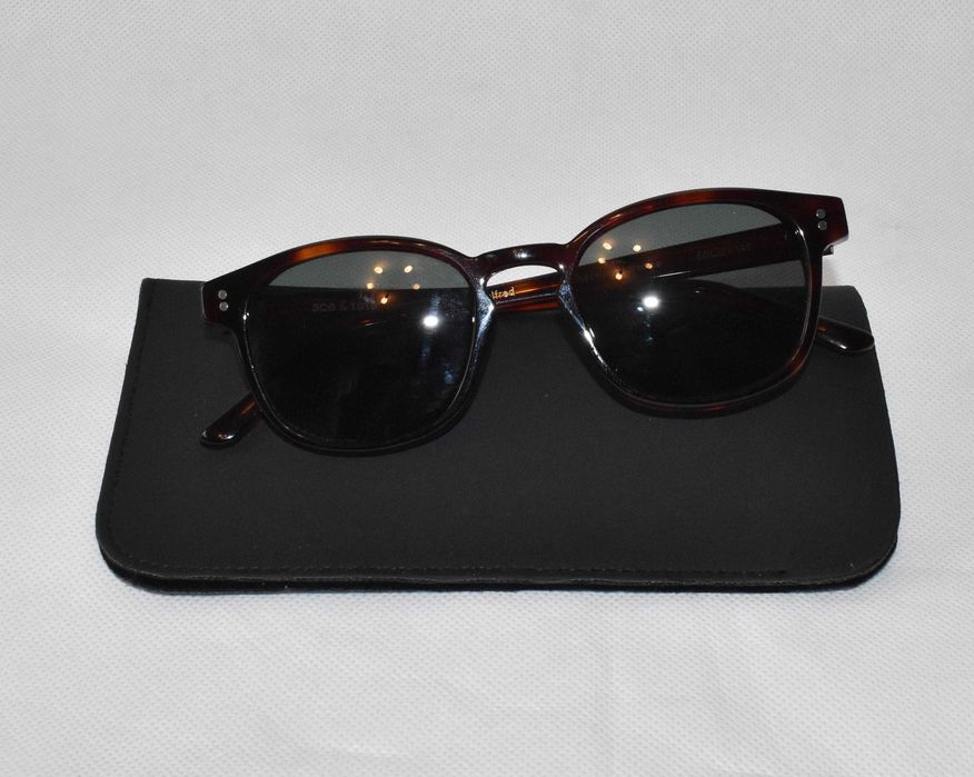 Ace&Tate alfred hazelnut tortoise okulary przeciwsłoneczne nerdy UV