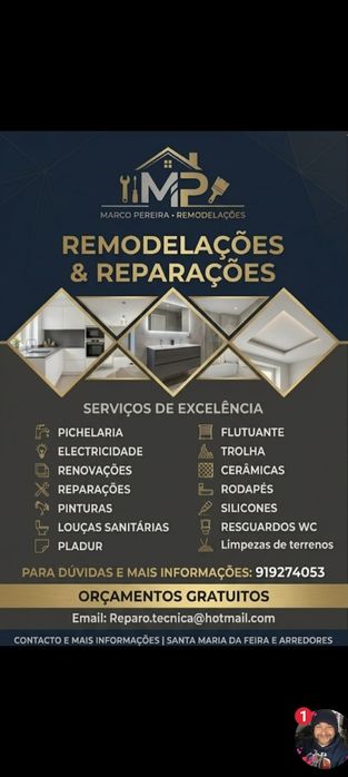 Remodelações e reparações